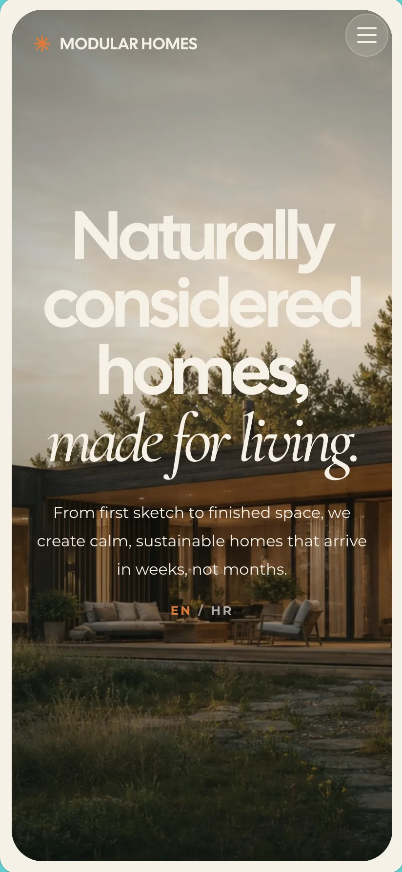 Modular Homes website